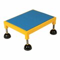 Vestil Yellow Steel Portable Adjustable Stand 19" x 24" High Ergo Deck PAHT-H-1924